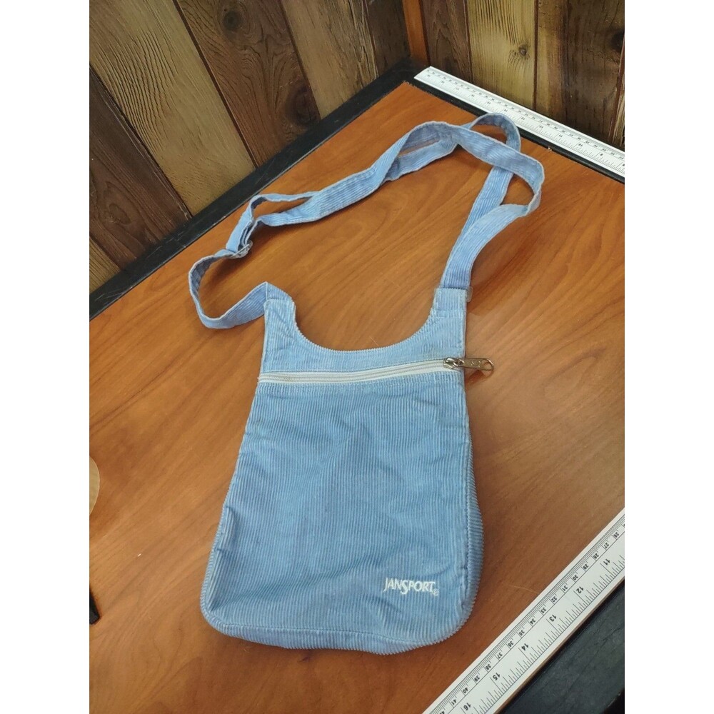 Jansport Unisex Travel Bag Blue Adjustable Straps Zipper 2000's y2k